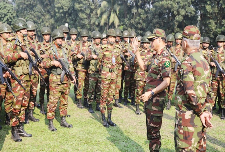 সেনাবাহিনীর নির্বাচনী কার্যক্রম পরিদর্শন করলেন সেনাপ্রধান